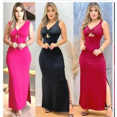 Imagem de Vestido longo feminino - GY, Rosa, único 