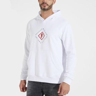 Imagem de Moletom Forum Capuz Ou25 Branco Masculino, GG