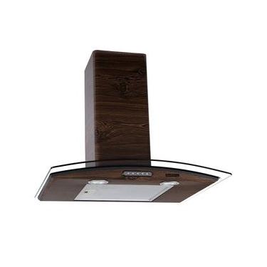 Imagem de Coifa de Parede Nardelli Vidro Curvo Slim 60cm em Vidro com Filtro de Alumínio Inox 110V