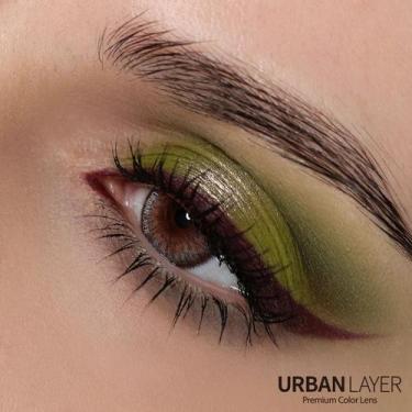 Imagem de Lentes de Contato Urban Layer Maya Brown - Par com Estojo