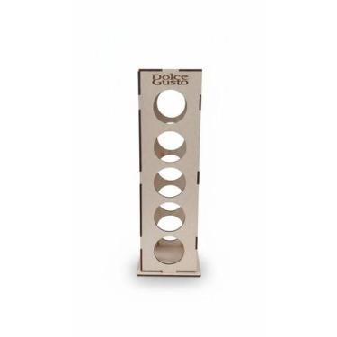Imagem de Porta Cápsulas Dolce Gusto Branco Suporte Organizador Luxo Mdf - bazar