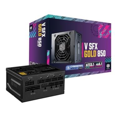 Imagem de Cooler Master Fonte de alimentação modular V850 SFX Gold ITX SFF, ATX 3.1 90° 12VHPWR|600W PCIe 5.1, 850W 80Plus Gold, Suporta RTX 5080|RX 9070 XT, cabo personalizado, 100 mm | 9.9 cm, 10 anos