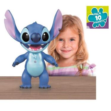 Imagem de Boneco Stitch gigante, com frases e som, Disney - Mimo Toys