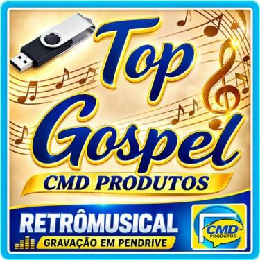 Imagem de Pen drive 8gb com Músicas = Top Gospel (mp3) - Cmd Produtos
