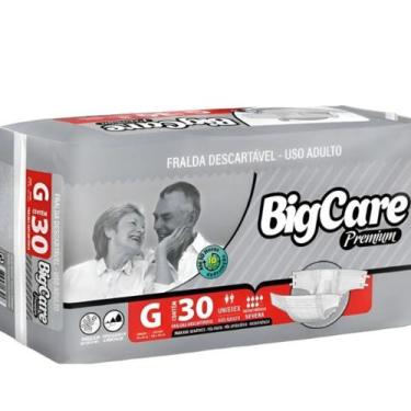 Imagem de Fralda Geriátrica BigCare 30 Unidades,incontinência ,Alta Absorção Not