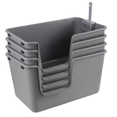 Imagem de Caixa de Areia para Gato Ziglous 61 cm - Pacote com 4 Unidades e Pá