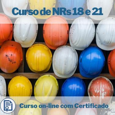 Imagem de Curso Online em videoaula de NRs 18 e 21 com Certificado