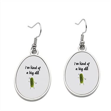 Imagem de Brinco I'm Kind of big dill - Brincos com pingente para meninas - Presente de festa de aniversário dos namorados