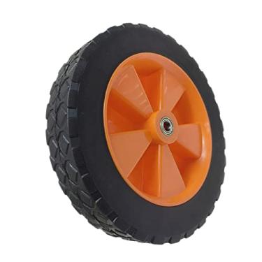 Imagem de Newmind Roda de substituição dobrável dobrável de 17,78 cm para cortador de grama de carrinho de mão ao ar livre