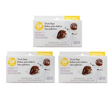 Imagem de Wilton Sacolas transparentes para lembrancinhas para festas, múltiplos pacotes de 3