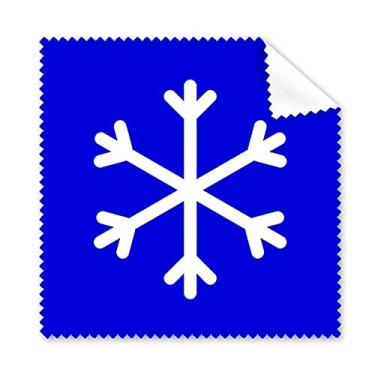 Imagem de Pano de limpeza de óculos de limpeza quadrado azul neve 5 peças