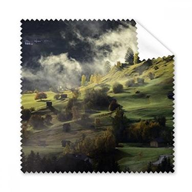 Imagem de Vila Fog Hill Paisagem Floresta Pano de Limpeza de Tela de Telefone Limpador 5 peças