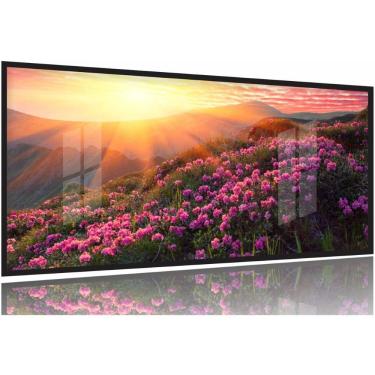 Imagem de Quadro Decorativo Flores Por Do Sol Hd 130x60 Moldura Preta 2x2