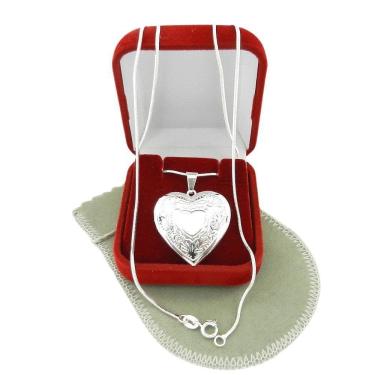 Imagem de Corrente Feminina 60Cm + Relicario 3Cm Folheada Prata Cr341