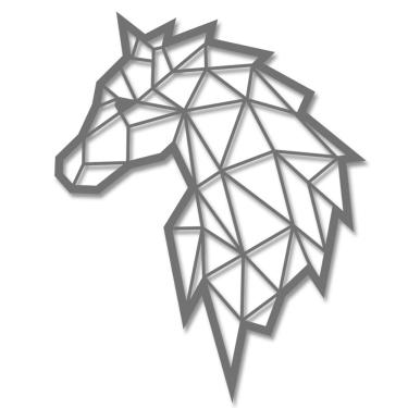 Imagem de Quadro decorativo cavalo linhas geométricas 1