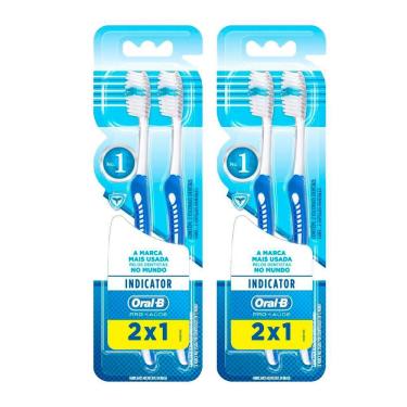 Imagem de Kit 2 Escova Dental Oral-b Indicator Plus 40 Leve 2 E Pague 1