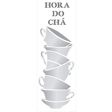 Imagem de Stencil de Acetato para Pintura OPA 10X30 2235 Xícaras Empilhadas