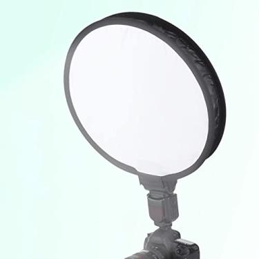 Imagem de DAUERHAFT Difusor de softbox, difusor de softbox Speedlite portátil dobrável de 40 cm para lanterna de câmera, com bolsa de armazenamento, leve e durável