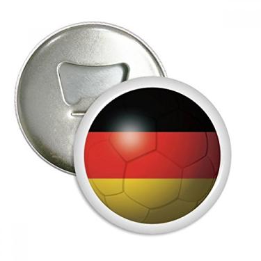 Imagem de Bandeira nacional da Alemanha abridor de garrafas de futebol com ímã de geladeira emblema multifuncional