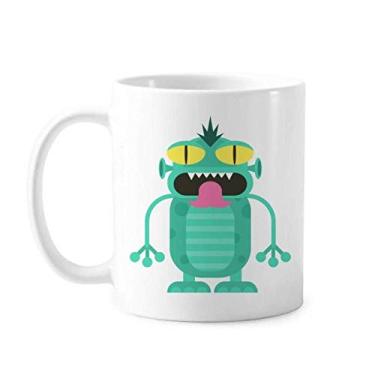 Imagem de Caneca de cerâmica com criatura alienígena universo e alienígena cerâmica xícara de porcelana