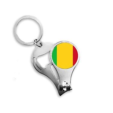 Imagem de Mali África Emblema Nacional Alicate de unha Chaveiro Abridor de Garrafas Cortador