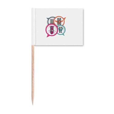 Imagem de Marcador de palito de dente com classificação de insetos, marcadores para decoração de festa