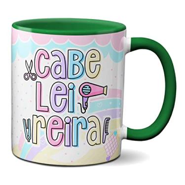 Imagem de Caneca Cabeleireira Profissão Presente Criativo Profissional (Verde)