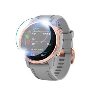 Imagem de HAZELS 4 peças 9H vidro temperado premium para Garmin Fenix 7 7S 7X 6 6S 6X Pro 5 5s Smart Watch HD protetor de tela acessórios de filme 2022 (cor: para Fenix 7X, tamanho: vidro temperado)