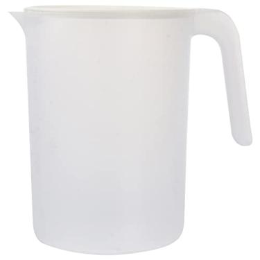 Imagem de Luxshiny 1 Unidade chaleira de bebida grande jarro de plástico jarro de mistura chá garrafas de suco de vidro garrafa de agua pote de suco jarro de agua com escala vidro grande Reutilizável