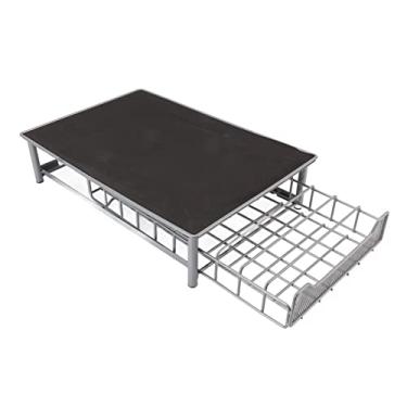 Imagem de Gaveta para Armazenamento de Cápsulas de café, Gaveta para Pastilhas de café Revestimento Em pó Exclusivo e Requintado Com Capacidade para 60 Unidades Domésticas (Cinza)