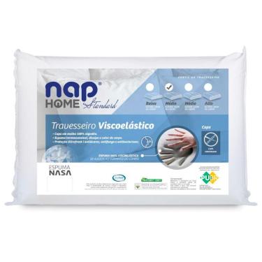 Imagem de Travesseiro Nasa Nap Standard 1 Altura 12 em Espuma 100% Viscoelástica 45 x 65 cm – Branco