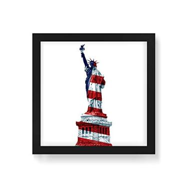 Imagem de Arte Maníacos Quadro Decorativo Estátua da Liberdade - 50x50cm (Moldura em laca preta)