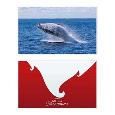 Imagem de Peixe jubarte oceano imagem natureza feriado feriado feliz Natal cartão de felicitações mensagem de Natal letra