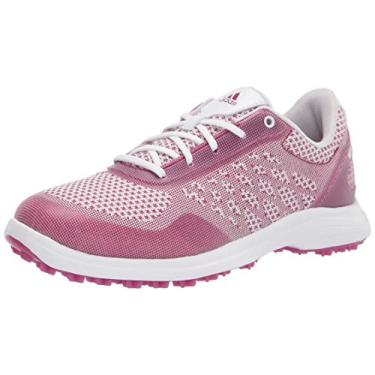 Imagem de adidas Sapato de golfe feminino Fx4061, Ftwr Branco/Power Berry/Ftwr Branco, 7.5