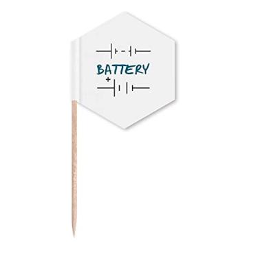 Imagem de Bateria Power Charge Plus menos bandeiras palitos de palitos de cupcakes festa celebração