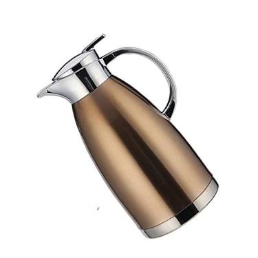 Imagem de Garrafa térmica de café isolada a vácuo de aço inoxidável 304 com isolamento a vácuo, jarro térmico de água de camada dupla, cafeteira, chaleira, casa, escritório, garrafa térmica a vácuo (tamanho