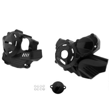 Imagem de Proteção Motor Chassi Defender Amx  Moto Honda Xre 300 2009, Preto