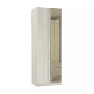 Imagem de Guarda-Roupa Canto Reto Direito Esquerdo com Vidro Reflecta 80cm Prime