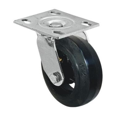 Imagem de Roda rodízio borracha moldada 6 polegadas giratório 220kg - AJAX