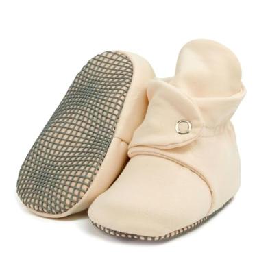 Imagem de Botas para bebês de algodão orgânico, antiderrapante, sola macia, sapatos para bebês, chinelos de casa para meninos e meninas, rosa, 2-2.5 years Toddler