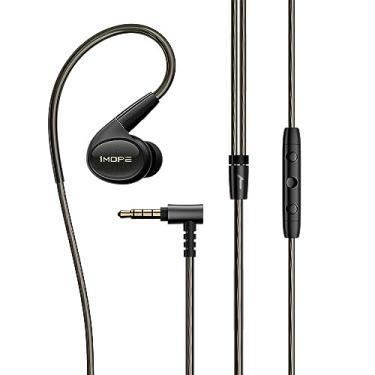 Imagem de 1MORE Fones de ouvido intra-auriculares P50 com fio de alta resolução, fones de ouvido híbridos com 5 drivers com conector de 3,5 mm, som HiFi de graves profundos, cabo destacável MMCX, microfone MEMS