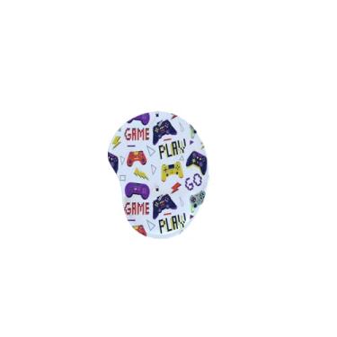 Imagem de Mouse Pad Ergonômico Gota Controles de Videogame Neon