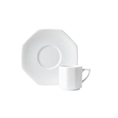 Imagem de Xicara Café com Pires 100ml Porcelana Schmidt - Mod. Orion 078, 0000, 