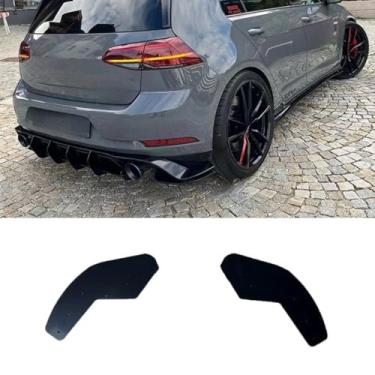 Imagem de Spoiler traseiro do carro, difusor de lábios, modificação, compatível com Golf MK7.5 GTI TCR protetor de para-choque capa acessórios para carro (protetor de para-choque acabamento de canto)