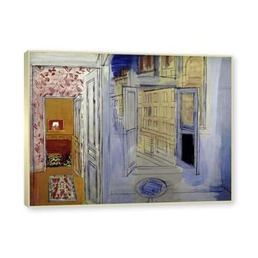 Imagem de NHLDZYH Moldura champanhe. Folhas impressionistas, (sem título 54) de Raoul Dufy, reprodução de quadros, quadros de pinturas famosas, imagem murais quartos. 60x80cm