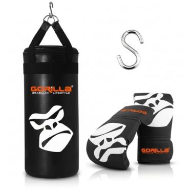 Imagem de Kit de Boxe Infantil - Saco Pancada Cheoio + Luva Bate Saco Criança Muay Thai Gorilla