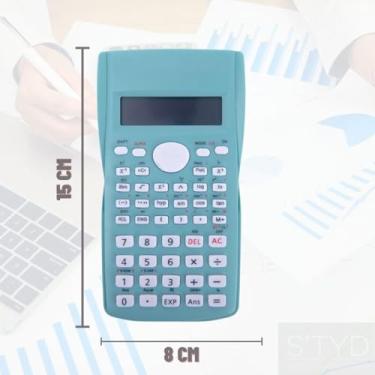 Imagem de Calculadora Científica KA6069 – Funções Avançadas, Display LCD, Ideal para Estudantes, Escolas e Universidades Eletrônica Engenharia Física Química (Verde)