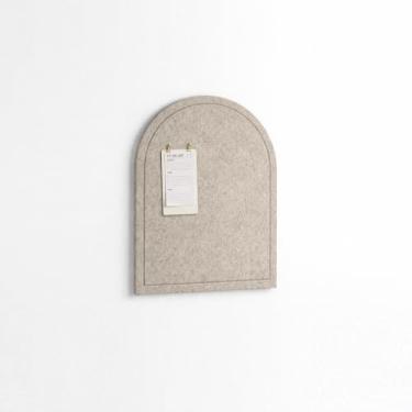 Imagem de Orelle Mini quadro de avisos de feltro de arco | Placa de feltro dobrável para parede | Quadro de cortiça alternativo para escritório, quadro de visão, exibição de arte infantil | Decoração de parede