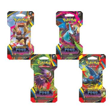 Imagem de Pokemon Blister Unitário ME02 Fogo Fantasmagórico (Caixa com 24 Unidad