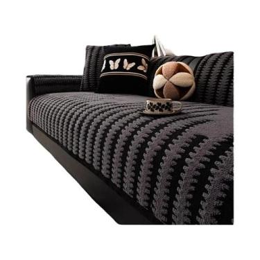 Imagem de Capa De Sofá Universal Quente Em Jacquard De Lã Antiderrapante Para Sa